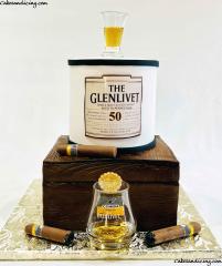 A True Fan Of Fine Single Malt Scotch  Fine Cigars #glenlivet #singlemalt #singlemaltscotch #scotchfan #cheerstofiftyyears #fifthbirthday #cigars #cohiba #cohibas #cigarbox 002