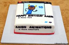 Aaidn Animations ! Personally Cake For Aaidn !! #aaidnanimations #youtube #animations #birthdaycake 01
