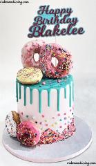 Donuts, Drips And Sprinkles !!! Simply Awesome #donuts #donutcake #dripcake #sprinkles #sprinklecake #whitechocolatedrips #candymelts 01