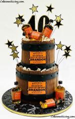 Double Barrel Cake Loaded With Bulleit Bourbon #bourbon #whisky #whiskey #whiskeylover #whiskeylovers #bulleit #bulleitbourbon #bulleitbourbonwhiskey #oldfashioned #barrelcake