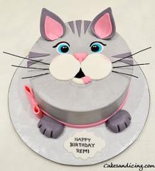 For Our Cat Lovers A Cat Cake #catcake #cat #cats #catface #catfacecake #catfacecakecutepinkbow #beautifulcateyes #meowmeow #purr #cutnessoverload 01