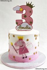 Fun Way To Show How I Made The Peppa Pig Cake, Simple As A Finger Snap . #peppapig #peppapigcake #peppapigparty #peppapigbirthday #birthdaycakeforgirls #pinkcake #fondantpeppapig 1