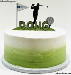 Golf Theme Retirement Cake #happyretirement #retirementparty #retirementcake #golf #golflife #golfclub #golfcourse #golfaddict #golfislife #golfthemedcake #golfcake #seefried 2