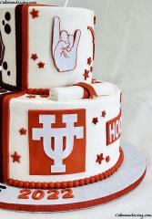 Graduation Cake Combination From Two Best Colleges Of Texas ! #texascollege #aggies #tamu #texasaggies #gigem #gigemaggies #howdy #utaustin #longhorns #hookem #hookemhorns 03