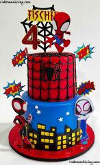 Here Comes The Spider Man ! Friendly Neighborhood Spider Man! #spidermancake #spiderman #spidermancakes #marvel #marvelcomics #marvelcomic #spidey #spiderweb #friendlyneighborhoodspider