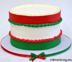 Italian Wedding Shower Cake #italianflagcake #italy #italianweddingshower #italianflag #happilyeverafter #italiancreamcake #italianwedding #italianweddingcoconutcake #redwhiteandg