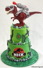 Jurassic World Theme Cake For The Dinosaur Loving Kids !! #jurassicpark #jurassicworld #jurassic #jurassiccake #jurassicworldparty #dinosaur #dinosaurs #dino #jurassicworld