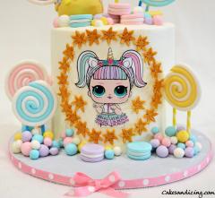 L.o.l Surprise !!! Lol Theme Cake #pastel #pastelcolors #whimzical #fondantcandies #fondantdecoration #fondanticecream #unicorndoll #unicornloldoll #lolsurprise 02