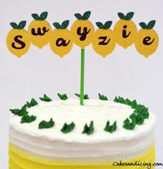 Lemon Theme Smash Cake #smashcake #lemoncake #firstbirthdaycake 02