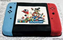 Mario Odyssey And Nintendo Switch Cake !!!! #marioodyssey #marioodysseycake #marioodysseycappy #supermariocake #mariobros #bowser #bulletbill #toad #yoshi #goomba #koopa 02