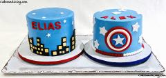 Marvel Theme Cake #captainamerica #spiderman #avengers #marvel #smashcake #smashcaketwins #mcu #marvelcomics #marvelstudios 01