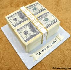 Money Money Money, $$ Theme Cake #makeitrain #dollarcake #moneycake #dollarbillcake #teenbirthdaycake 02