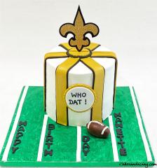 Nfl Saints Whodat Theme Cake #saints #neworleanssaints #whodatnation