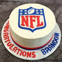 Nfl Theme Cake #nflcake #football #footballcake 01