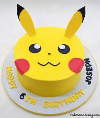 Pokemon Pikachu Theme Cake #pikachucake #pokemoncake #pikachu 01
