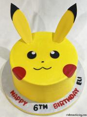 Pokemon Pikachu Theme Cake #pikachucake #pokemoncake #pikachu 02