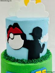 Pokémon Theme Cakes #pokemon #pokemoncake #pokeball #ashketchum #pokéball #pokeballbirthdaycake #birthday #pokemonfan 01
