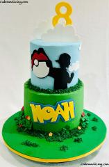 Pokémon Theme Cakes #pokemon #pokemoncake #pokeball #ashketchum #pokéball #pokeballbirthdaycake #birthday #pokemonfan 03