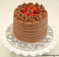Simple Chocolate Eggless Cake With Strawberries #egglesscake #chocolatecake 01