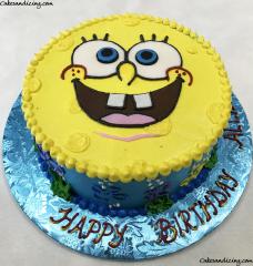 Spongebob Themed Cake #vanillacake #spongebobcake #spongebobsquarepants #wholivesinapineappleunderthesea 02