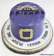 The Classic Friends Cake ! The Iconic Tv Show. #friends #friendstvshow #friendstvseries #centralperk #centralperkcafe #theonewhere #friendsforlife #friendsbirthday #pivot 02