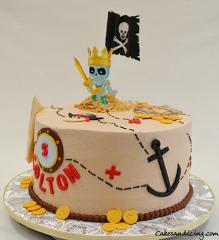 Treasure X Cake #pirates #piratesthemecake #treasurex #treasurexlogo #gold #treasure #treasuremap #fondantanchor #treasureisland #birthdaycakeforboys 02