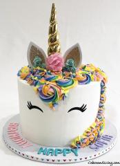 Unicorn Theme Cake!!! #unicorn #unicorncake #unicornparty #unicornbirthdayparty #unicornbirthdaycake #girlsbirthdaycake 01