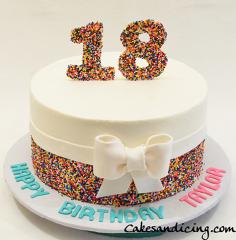Rainbow Sprinkles Cake #rainbowsprinkles #confetticake #sprinkles #whitebuttercreamfrosting #birthdaycake #birthdaygirl